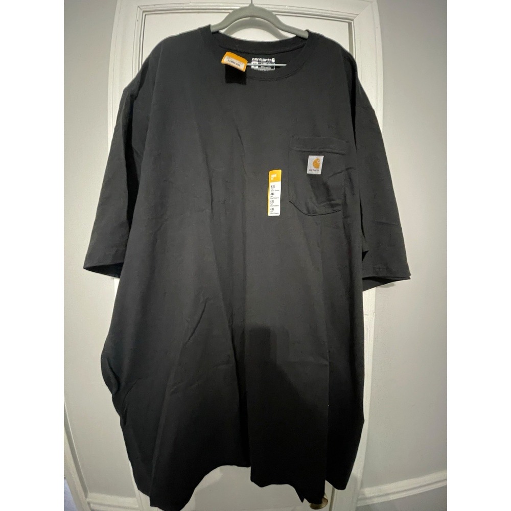 Carhartt K87-M Men's Black Pocket T-Shirt 4XL Big & Tall Loose Fit